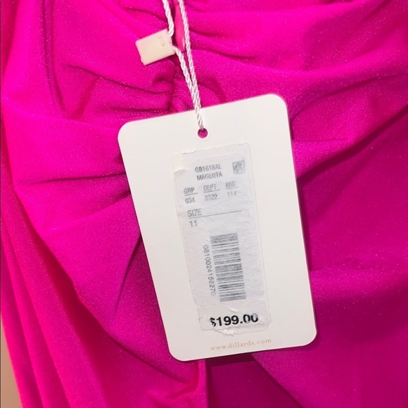 Gianni Bini Prom Magenta Pink Evening Gown - Picture 7 of 8